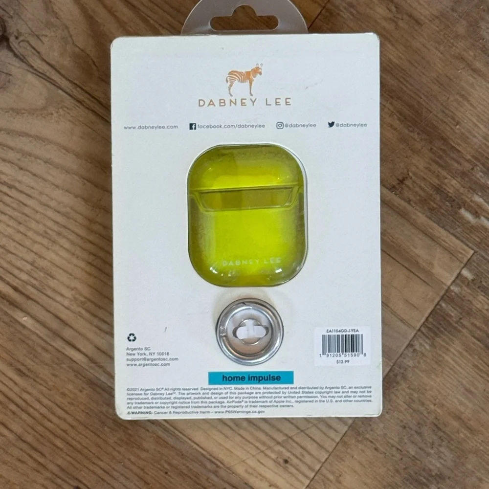 NWT Dabney Lee Glow In The dark AirPods Case For 1st And 2nd Generation AirPods